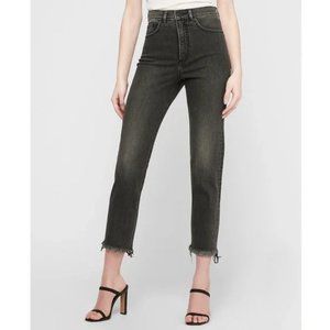 Express | NWT High-Waisted Frayed Hem Mom Jeans